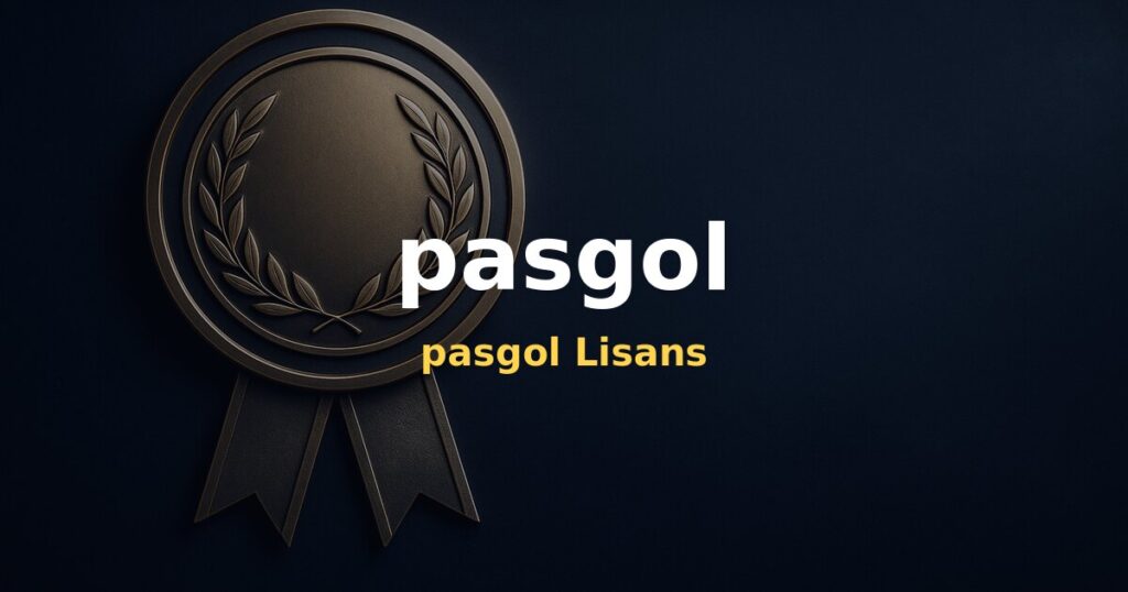pasgol Lisans - pasgol
